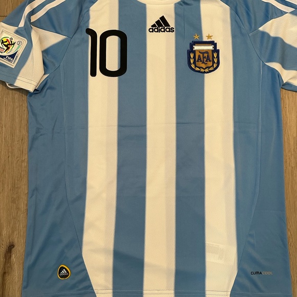 Argentina Messi Jersey 2010 Blue - Picture 4 of 6